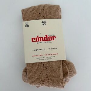 Cóndor Barcelona Tights in Camel. Size 0/3 months
